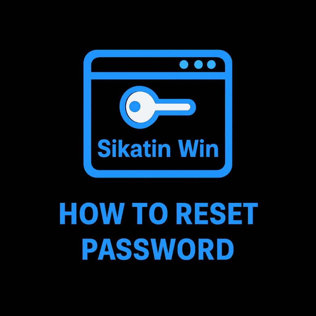 An icon illustrating the Sikkim Win password reset process.