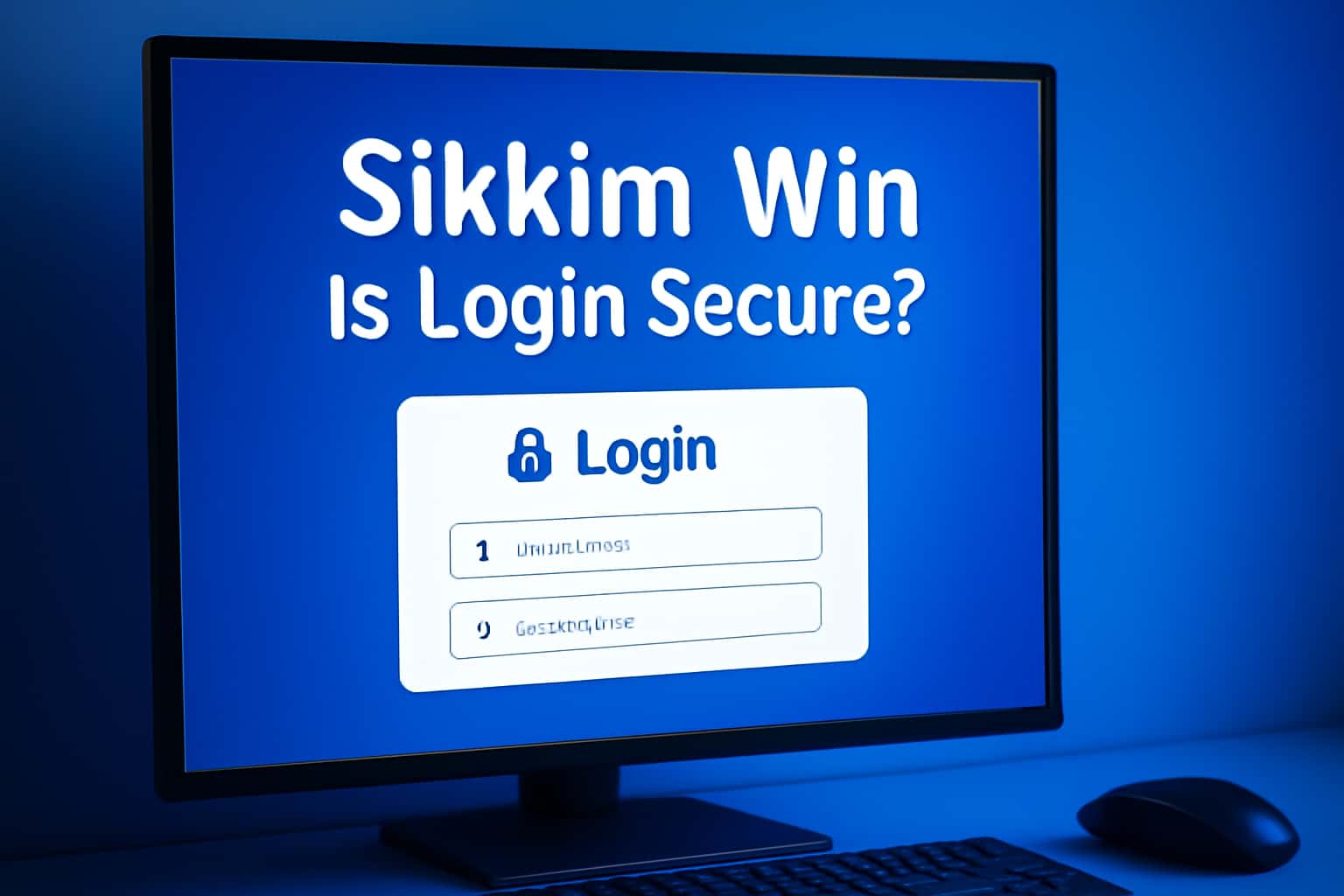 An informational graphic on Sikkim Win login security measures.