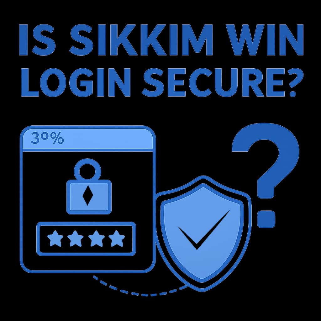 An educational diagram illustrating Sikkim Win login security features.