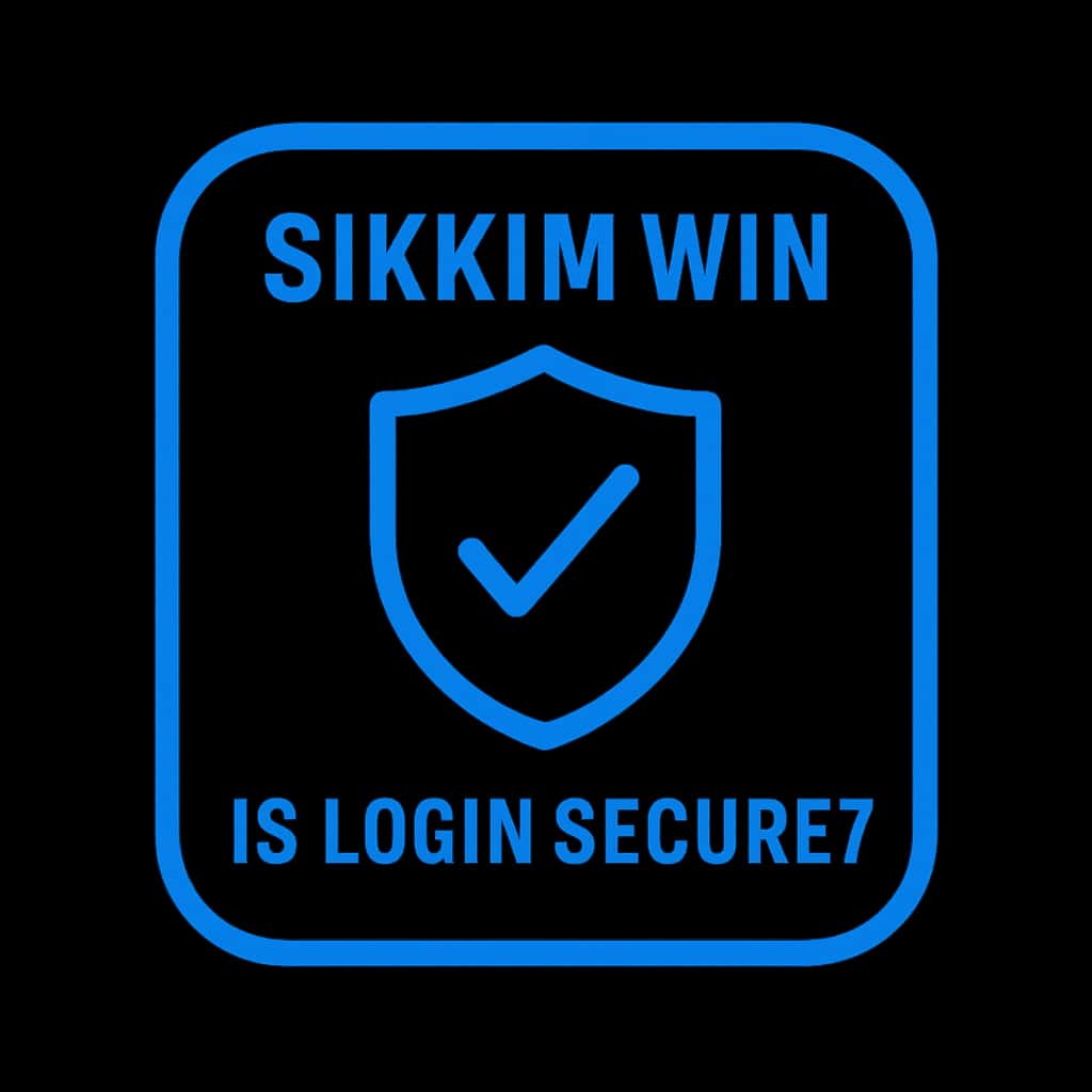 A badge representation of Sikkim Win login security.