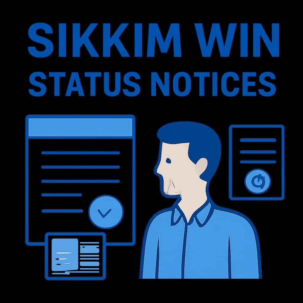 An educational diagram about Sikkim Win Status Notices.