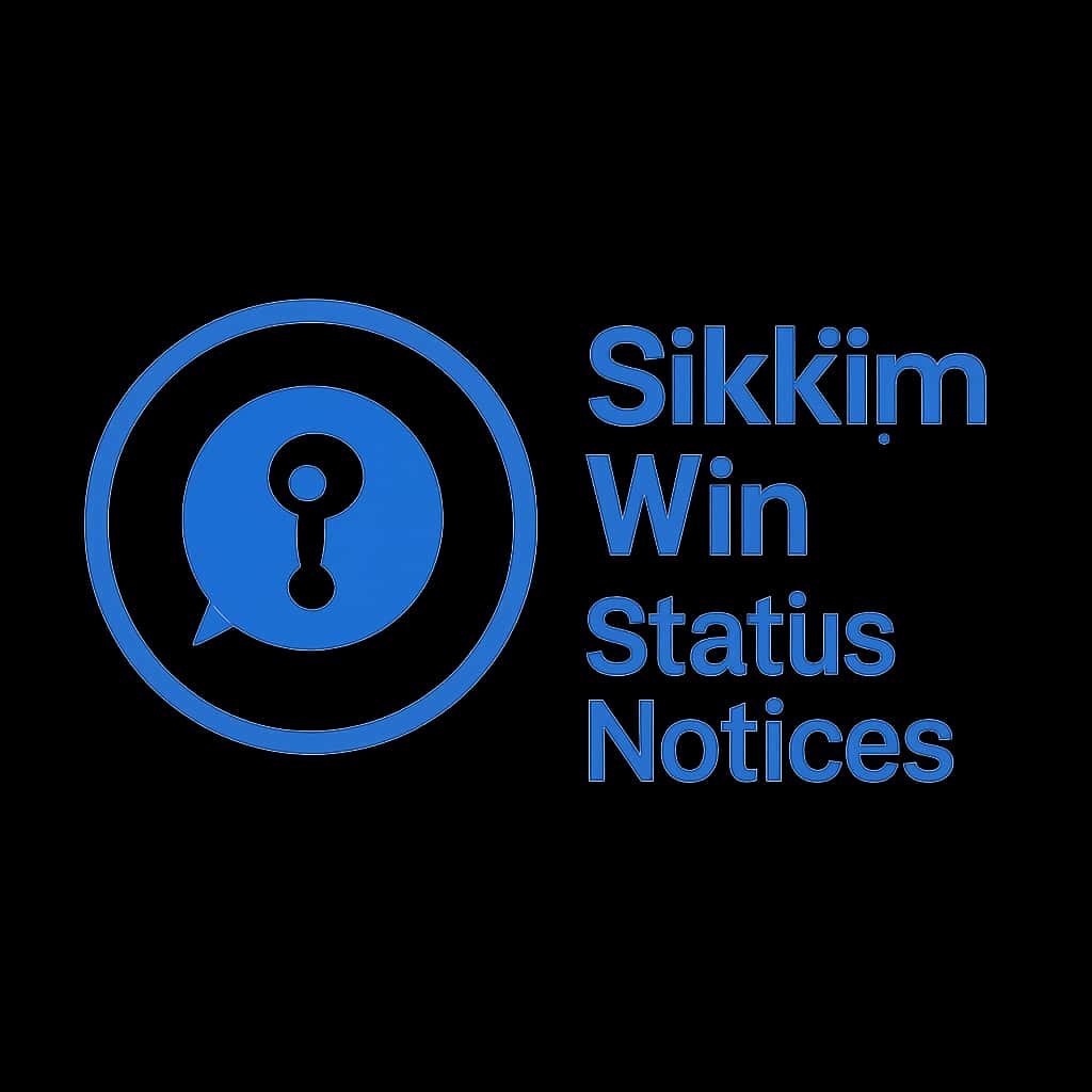 An icon representing Sikkim Win Status Notices in a minimalist style.