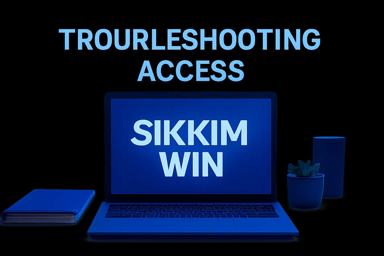 An informative scene regarding access troubleshooting for Sikkim Win.