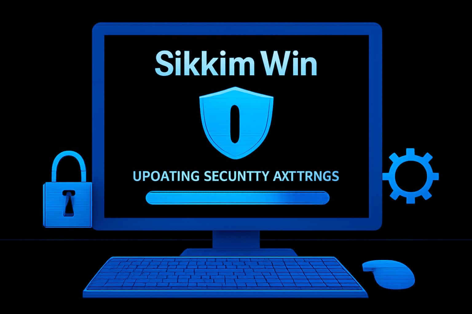 Visual representation of updating security settings for Sikkim Win.